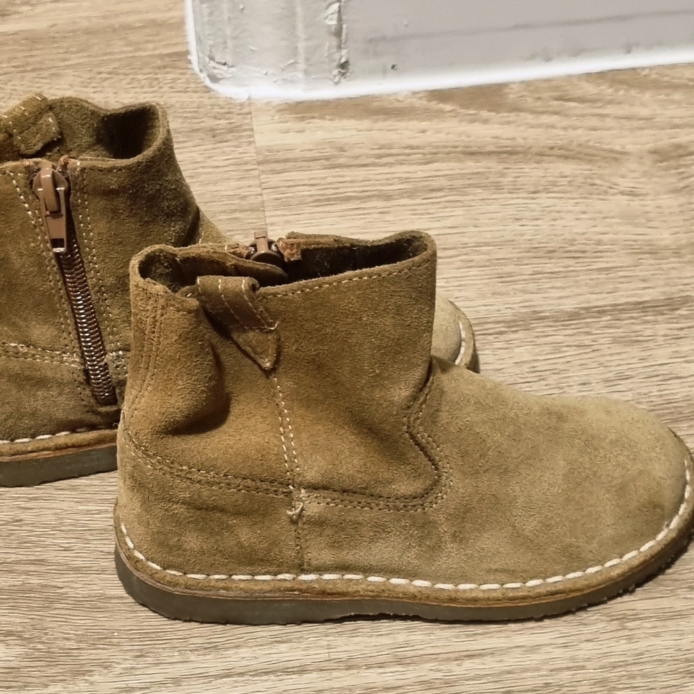 Zara Kids Brown Suede Boots